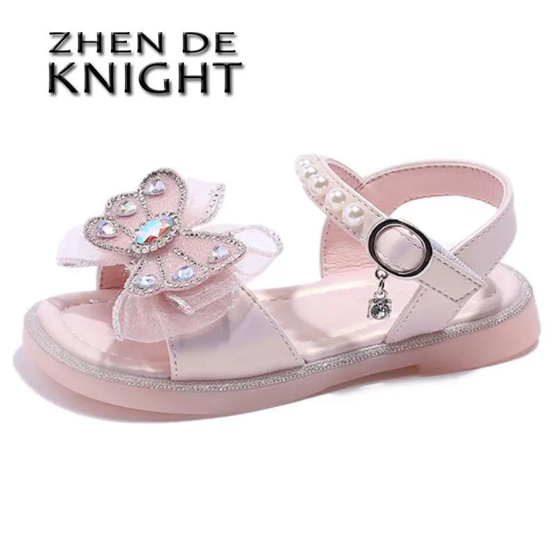 Girls Sandals Summer 2023 New Fashion Bow Baby Girl..